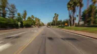 Zaman atlamalı Palm Springs California'da sürüş.