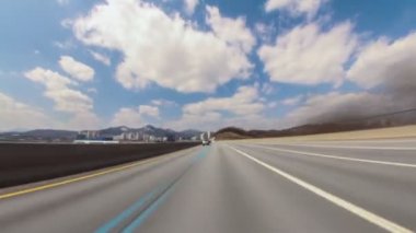 Seoul Korea sürüş zaman atlamalı. 