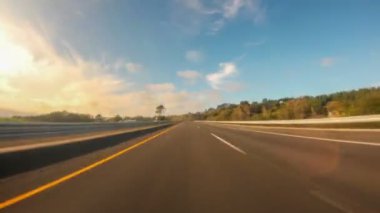 Zaman atlamalı California kırsal kesimde sürüş