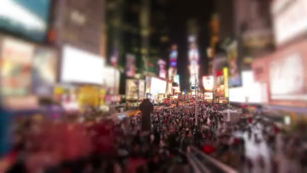 Zeitraffer Des Times Square New York City — Stockvideo