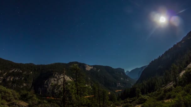 Πάροδο Του Χρόνου Εθνικό Πάρκο Yosemite — Αρχείο Βίντεο