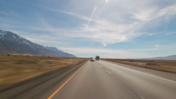 Temps Conduite Dans Campagne Utah — Video