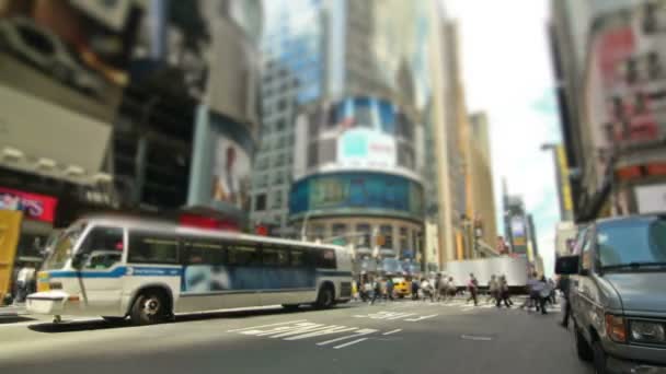 Fotografía Lapso Tiempo Las Calles Nueva York — Vídeos de Stock