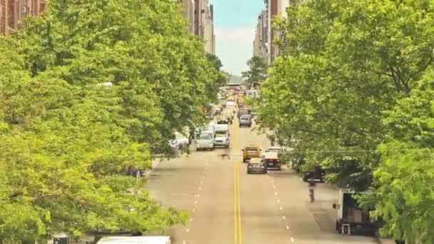 Снимок Улиц Нью Йорка Интервалом Времени — стоковое видео