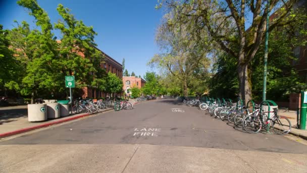 Časová Prodleva Eugene Oregon Akademické Půdě — Stock video