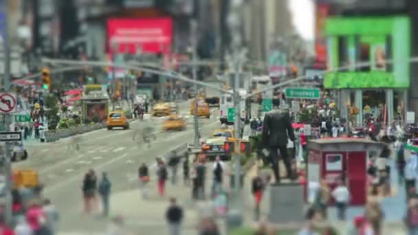 纽约时代广场的时间流逝 — 图库视频影像