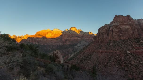 Zeitraffer Zion Nationalpark — Stockvideo