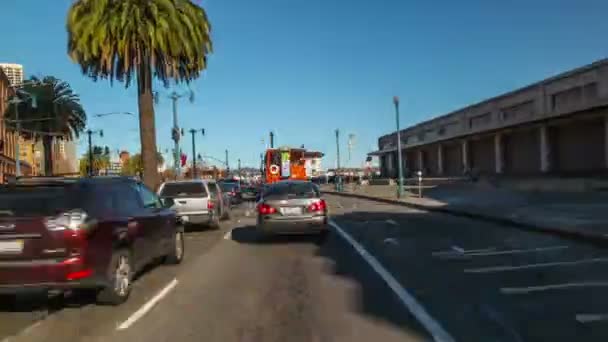 カリフォルニア州サンフランシスコに運転時間の経過 — ストック動画