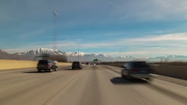 Temps Conduite Dans Campagne Utah — Video