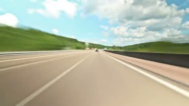 Zaman atlamalı Fransa'nın kırsal kesimde sürüş.