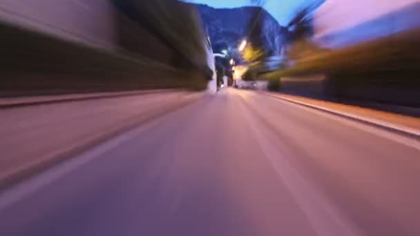 Tidsforfall Kjøring Monaco Frankrike – stockvideo
