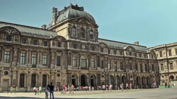 Time Lapse People Walking Paris France — Stock Video