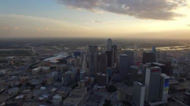 Şehir Texas Dallas'ta hava video.