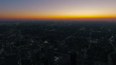 Houston Texas şehrin havadan video