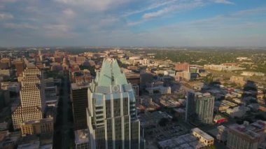 Austin Texas şehrin havadan video