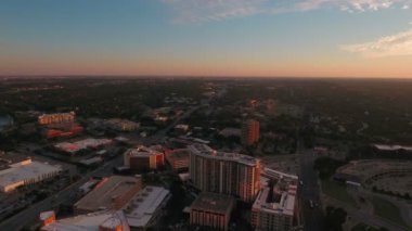 Austin Texas şehrin havadan video