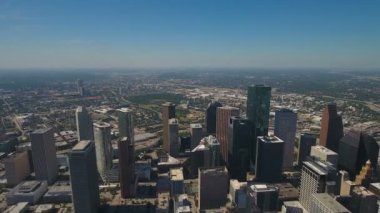 Houston Texas şehrin havadan video