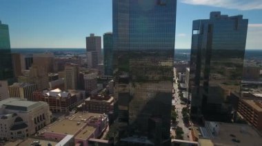 Şehir Merkezi Fort Worth şehir Texas hava video.