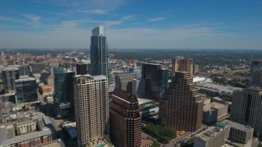 Austin Texas şehrin havadan video
