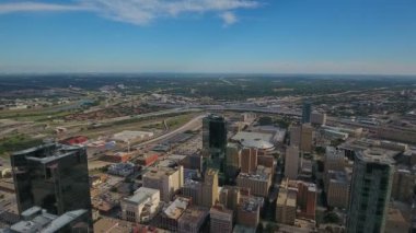 Şehir Merkezi Fort Worth şehir Texas hava video.