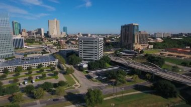 Şehir Merkezi Fort Worth şehir Texas hava video.
