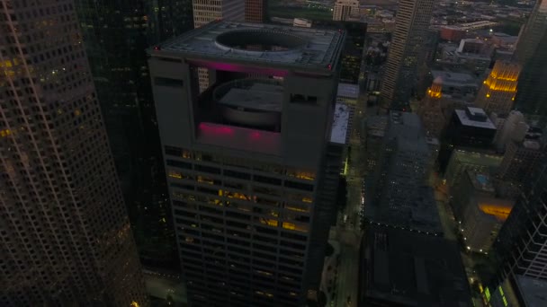 Aerial Video Downtown Houston Texas — Stockvideo