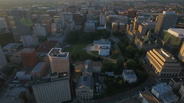 Vídeo Aéreo Del Centro Richmond Virginia — Vídeos de Stock