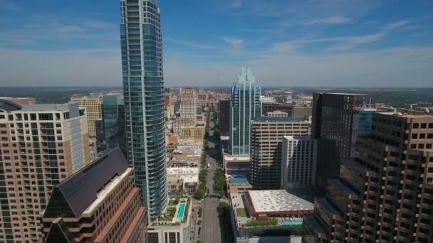 Vídeo Aéreo Centro Austin Texas — Vídeo de Stock