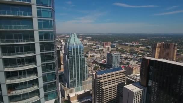 Vídeo Aéreo Centro Austin Texas — Vídeo de Stock