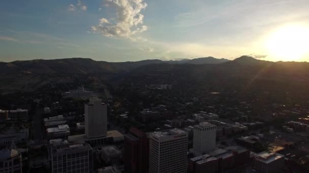 Vídeo Aéreo Salt Lake City Utah — Vídeo de Stock