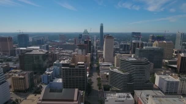 Aerial Video Downtown Austin Texas — Stock Video