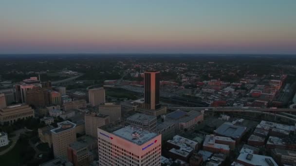 Vídeo Aéreo Del Centro Richmond Virginia — Vídeos de Stock