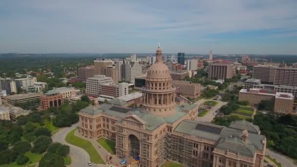 Austin Texas Şehrin Havadan Video — Stok video