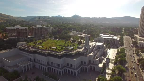 Vídeo Aéreo Salt Lake City Utah — Vídeos de Stock