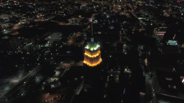 Vídeo Aéreo Del Centro San Antonio Texas — Vídeo de stock