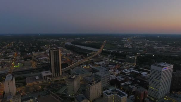 Vídeo Aéreo Del Centro Richmond Virginia — Vídeos de Stock