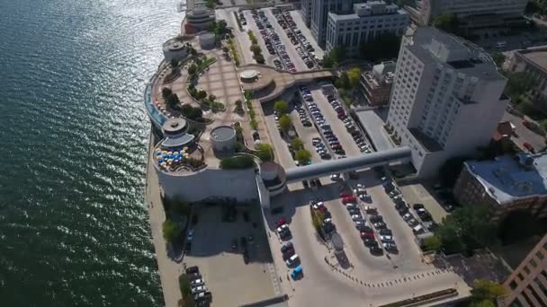 Madison Wisconsin Şehrin Havadan Video — Stok video