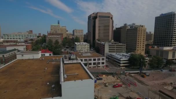 Luchtfoto Video Van Het Centrum Van Richmond Virginia — Stockvideo