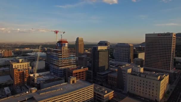 Aerial Video Salt Lake City Utah — Stockvideo