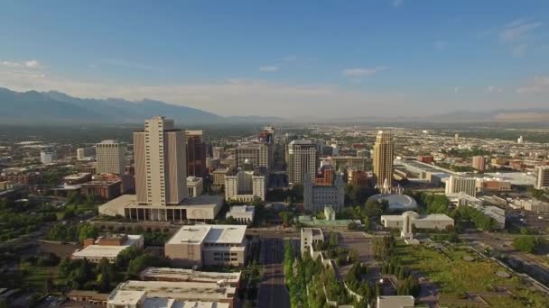 Vídeo Aéreo Salt Lake City Utah — Vídeo de Stock