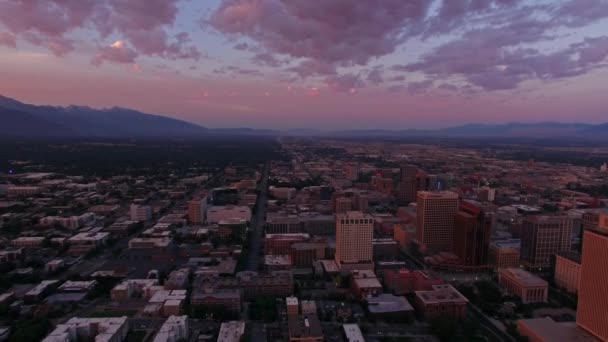 Vídeo Aéreo Salt Lake City Utah — Vídeo de Stock