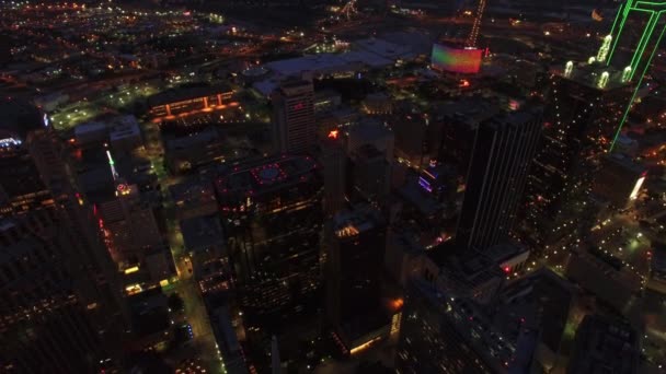 Vídeo Aéreo Del Centro Dallas Texas — Vídeo de stock