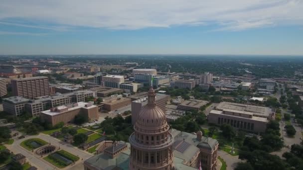 Aerial Video Downtown Austin Texas — Stock Video