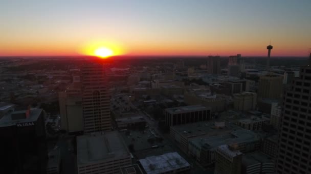 Aerial Video Downtown San Antonio Texas — Stock Video