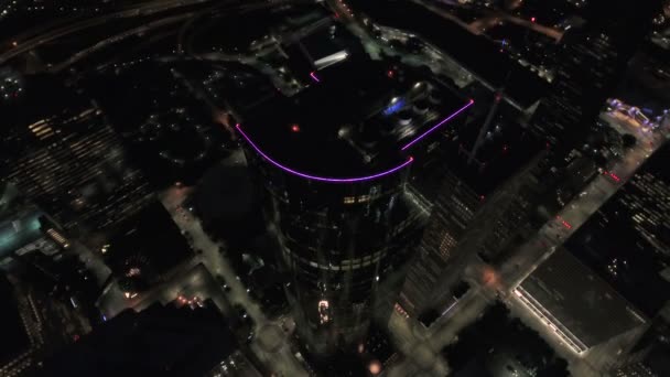 Luchtfoto Video Van Downtown Houston Texas — Stockvideo