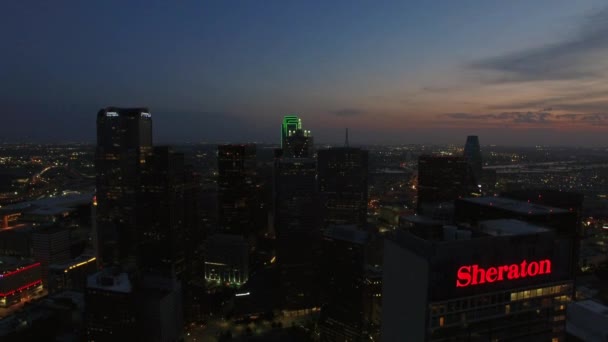 Повітряні Відео Центру Міста Даллас Техасі — стокове відео
