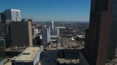 Houston Texas şehrin havadan video