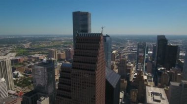 Houston Texas şehrin havadan video