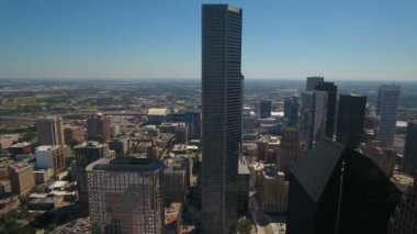 Houston Texas şehrin havadan video