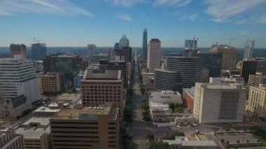 Austin Texas şehrin havadan video
